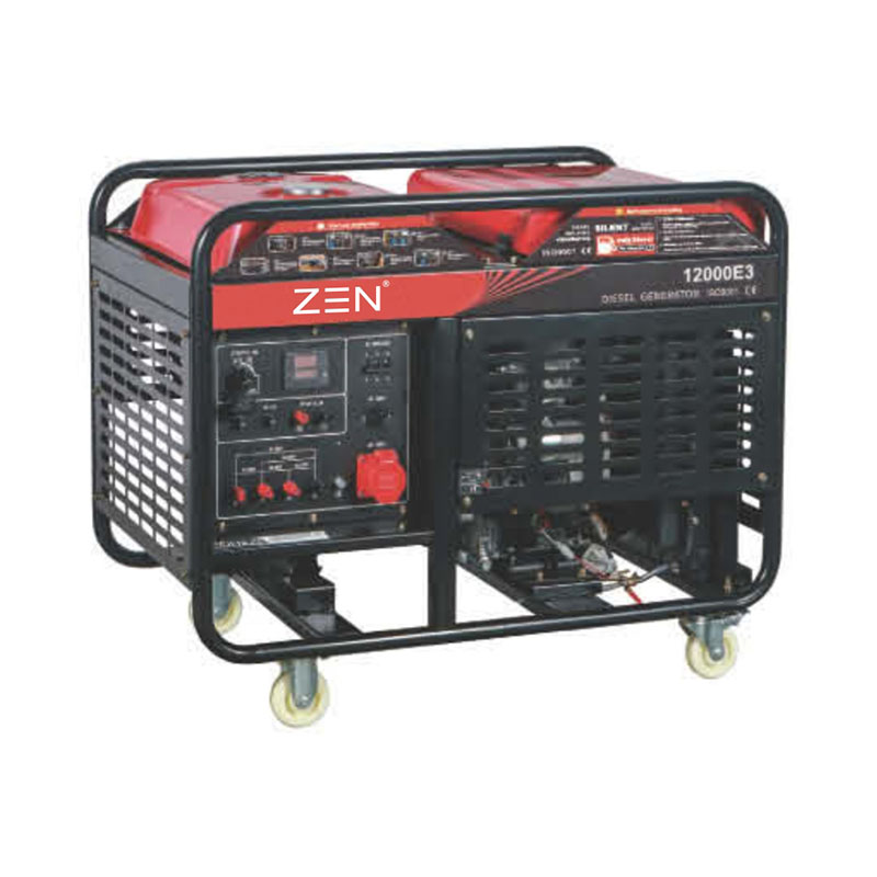 Двухцилиндровый дизельный генератор открытого типа